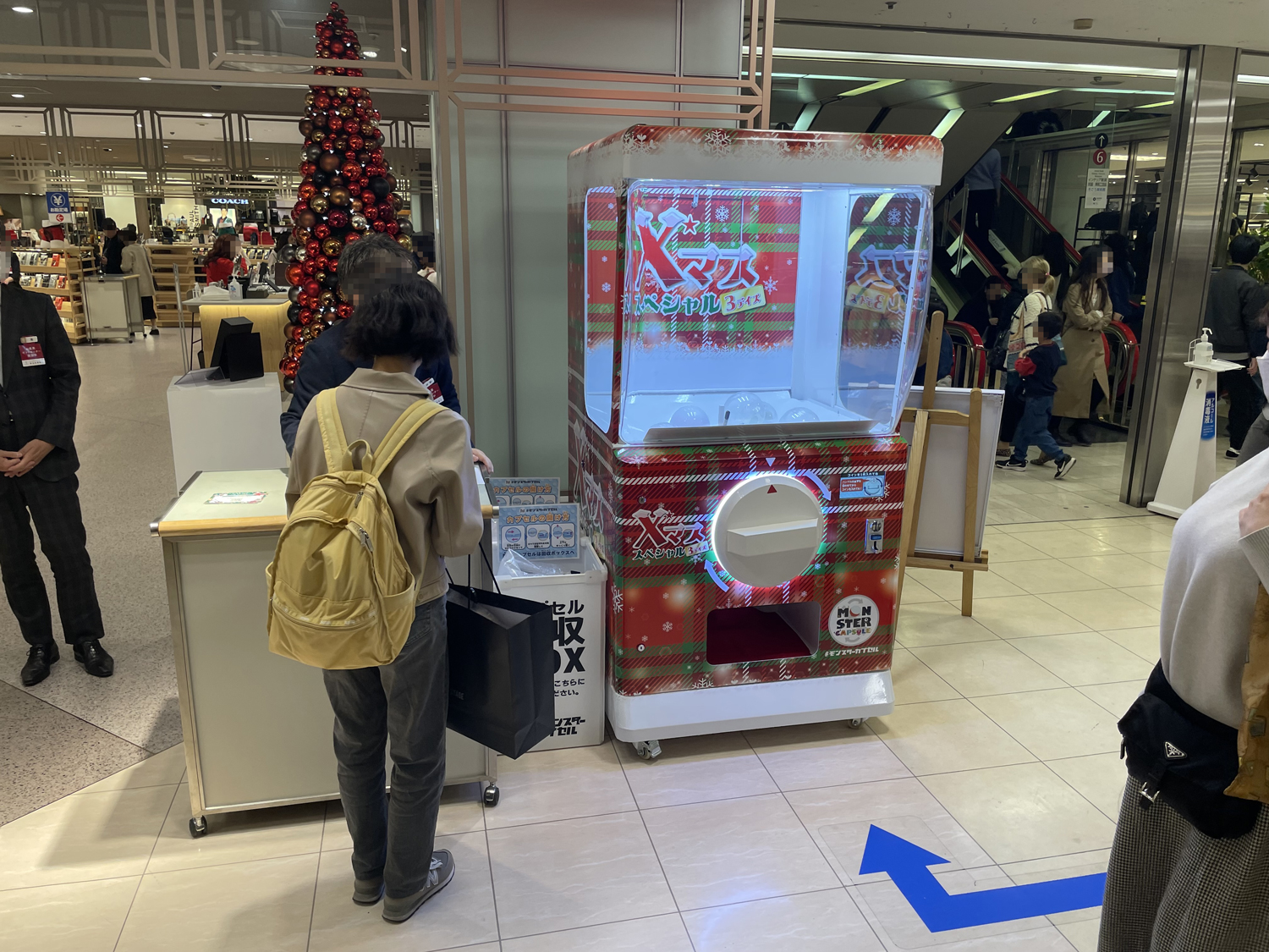 巨大ガチャがクリスマスイベントを盛り上げる！そごう横浜店のビッグ